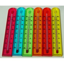 Thermométre en plastique de couleur 18 cm