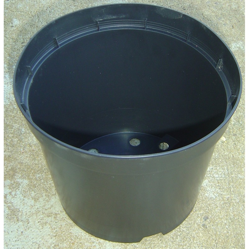 Pot conteneur 7,5L en plastique injecté noir