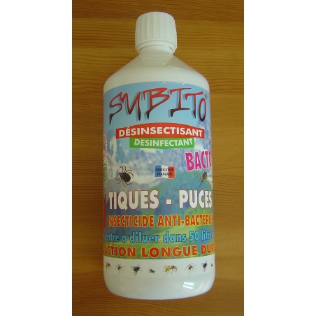 Subito BACTO-S 1 litre insecticide désinfectant à diluer dans 50 litres