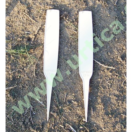 20 étiquettes semis rigides 14 cm  (marquage feutre)